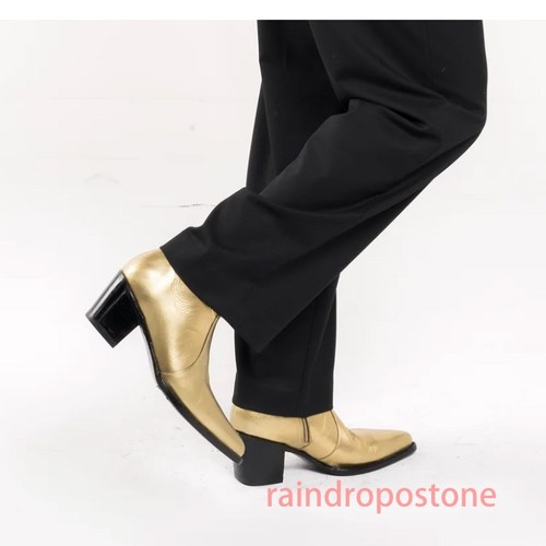 Stivaletti uomo oro vera - , pelle