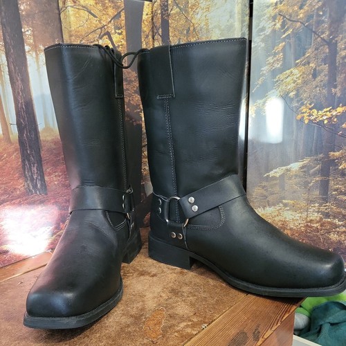Stivali uomo neri biker/cowboy