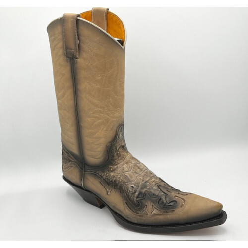 Stivali pelle western boots - stivali,