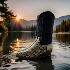 STIVALI COWTOWN BIANCHI E NERI